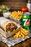 Doner Kebab Wrap Meal Medium
